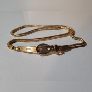 Gold-tone chain belt